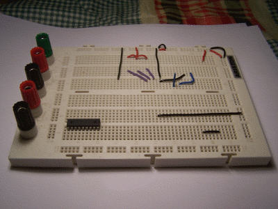 Placa de pruebas para circuitos